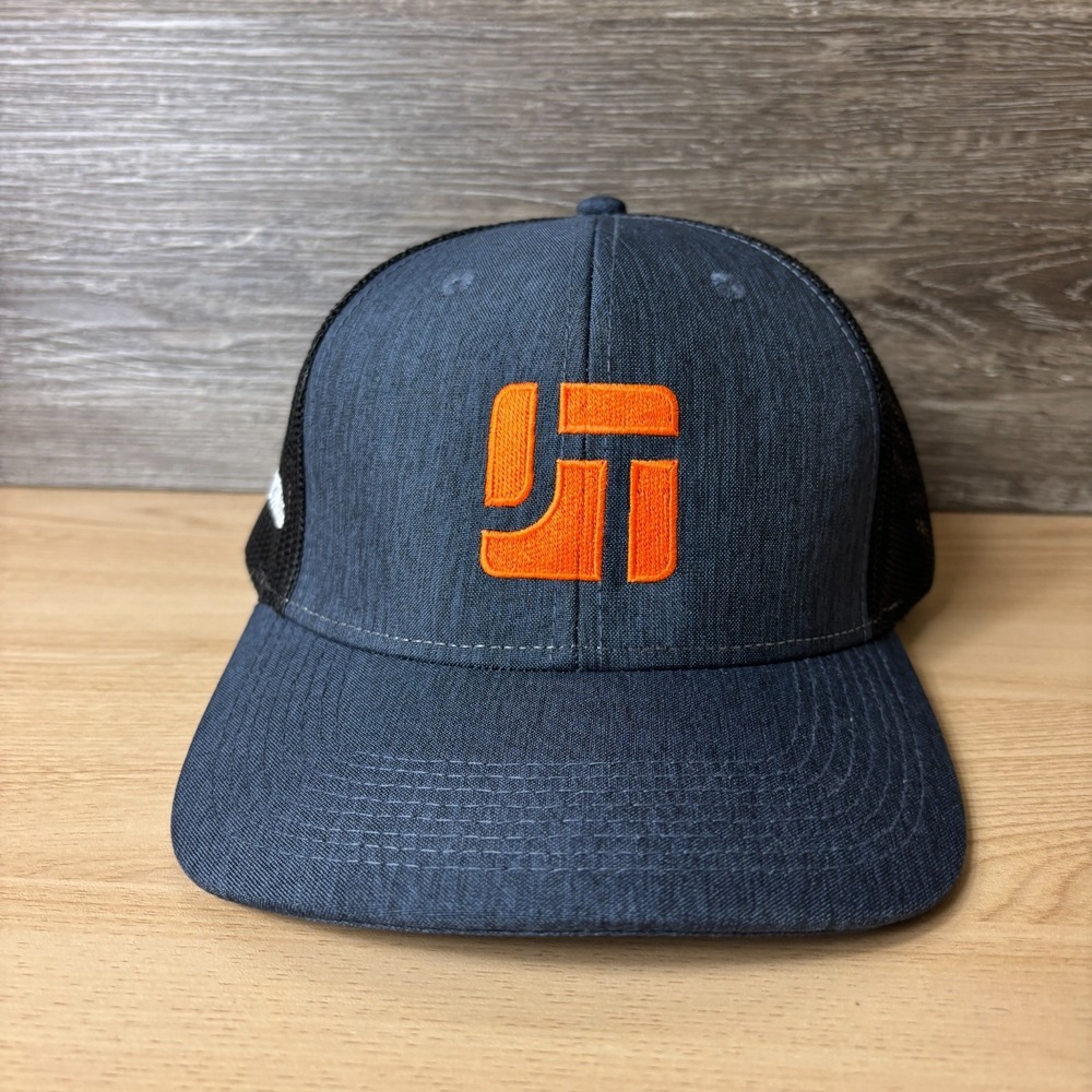 JobTread Hat Cap Snap Back Blue Gray Black Trucker Job Tread Outdoors
